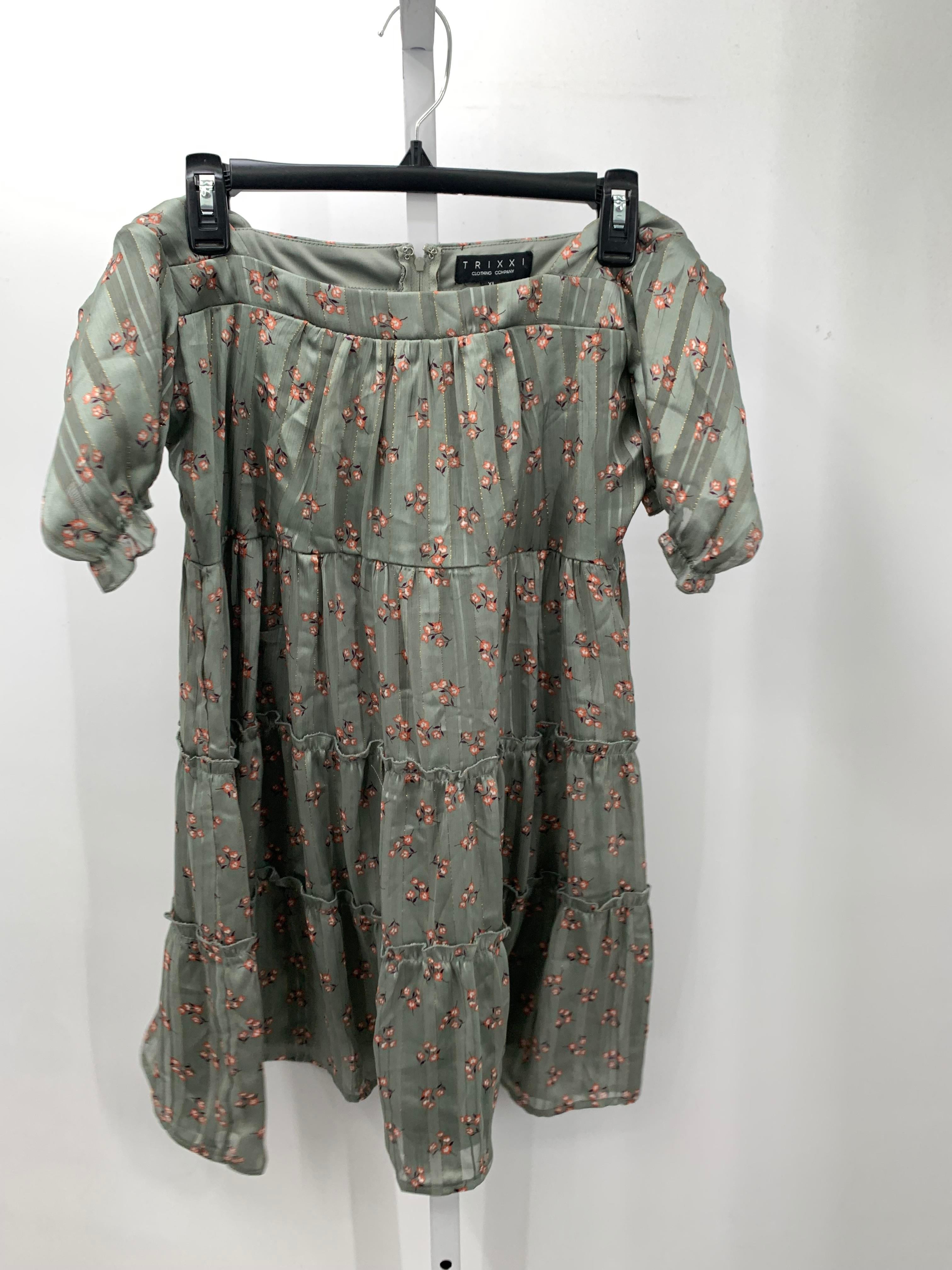 Trixxi Size Extra Large Juniors Short Sleeve Dress