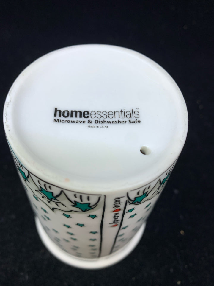 TEAL HAPPILY EVER AFTER TRAVEL MUG.