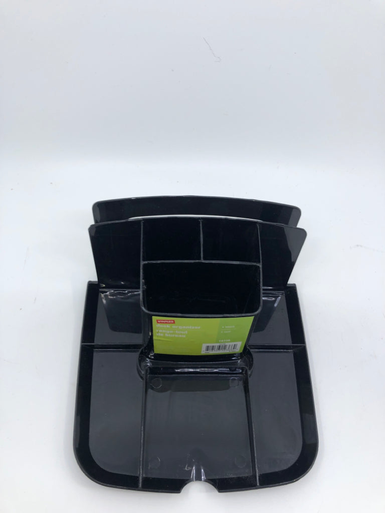PLASTIC BLACK DESK ORGANIZER.