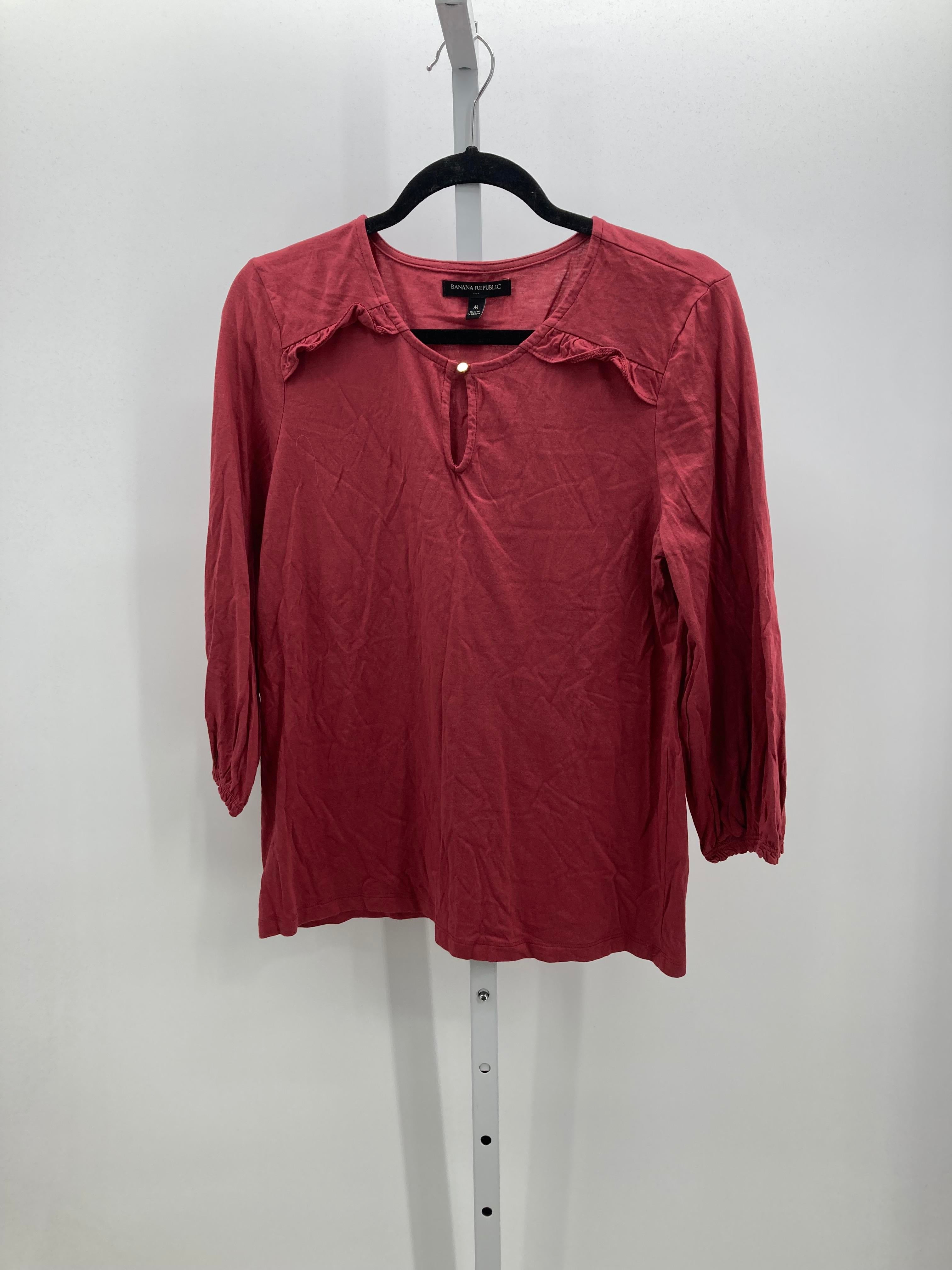 Banana Republic Size Medium Misses 3/4 Sleeve Shirt
