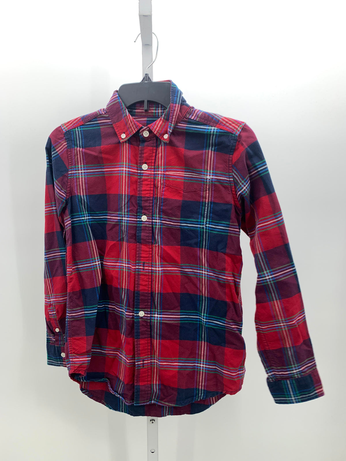 PLAID BTN DOWN