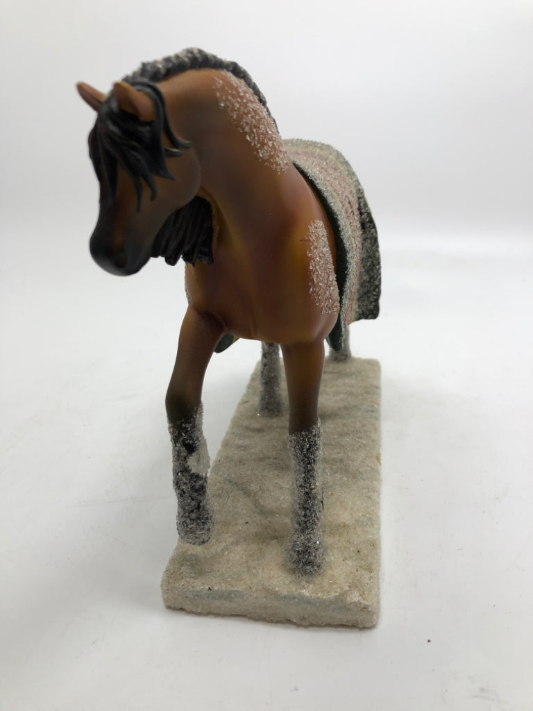 "WOUNDED KNEE" PAINTED PONIES FIGURINE.