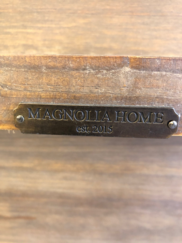 MAGNOLIA HOME WALL DISH SHELF W/PIPE DETAIL.