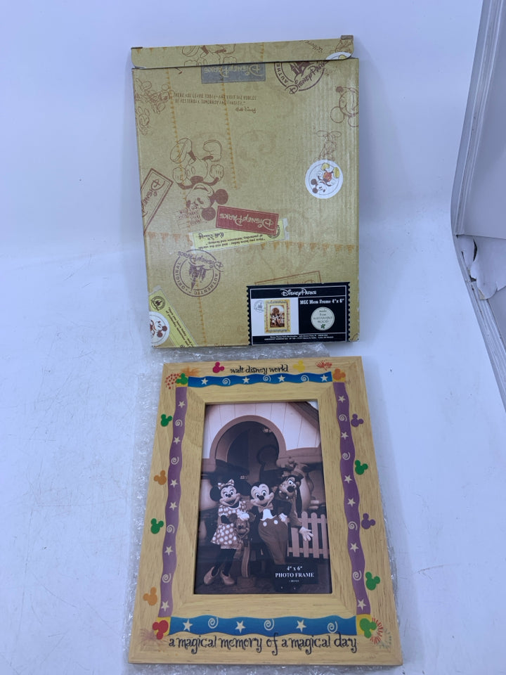 NIB COLORFUL MOUSE EARS W/ SAYING FRAME.