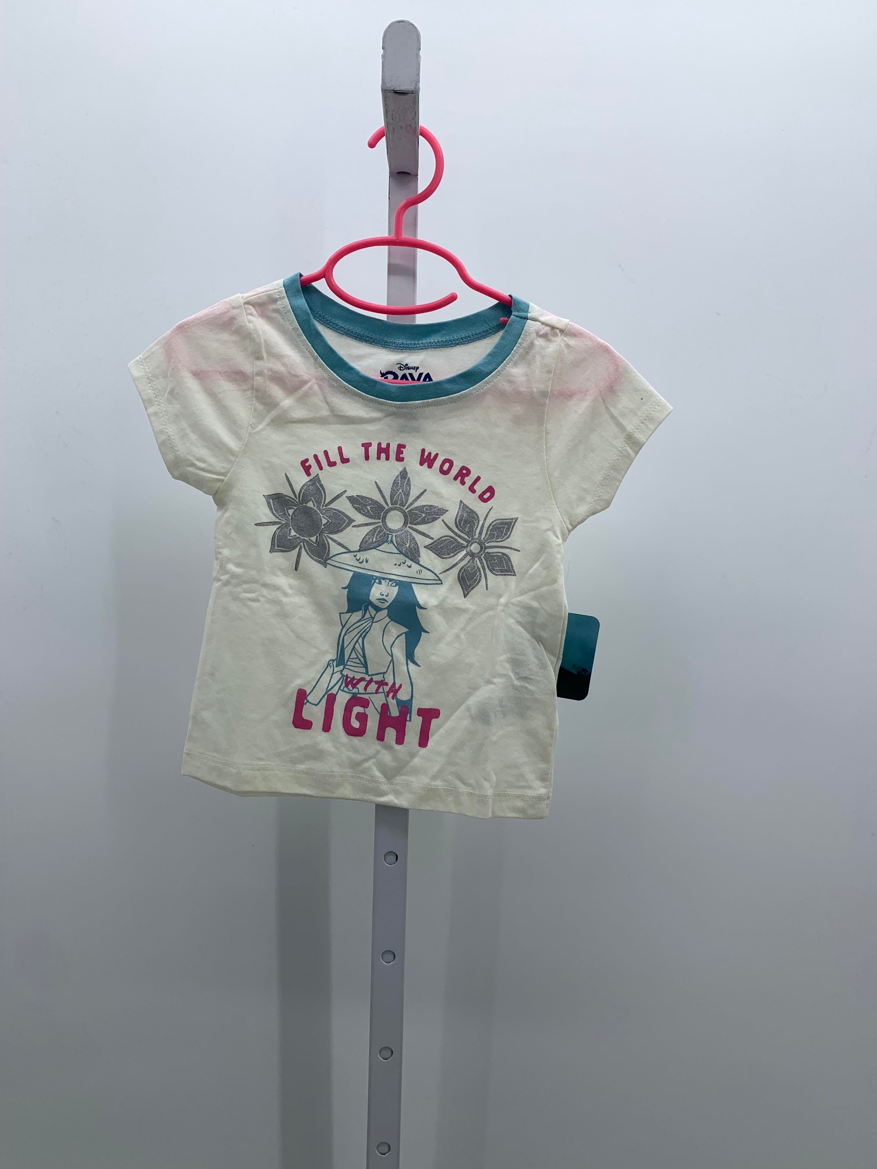 Disney Size 3T Girls Short Sleeve Shirt