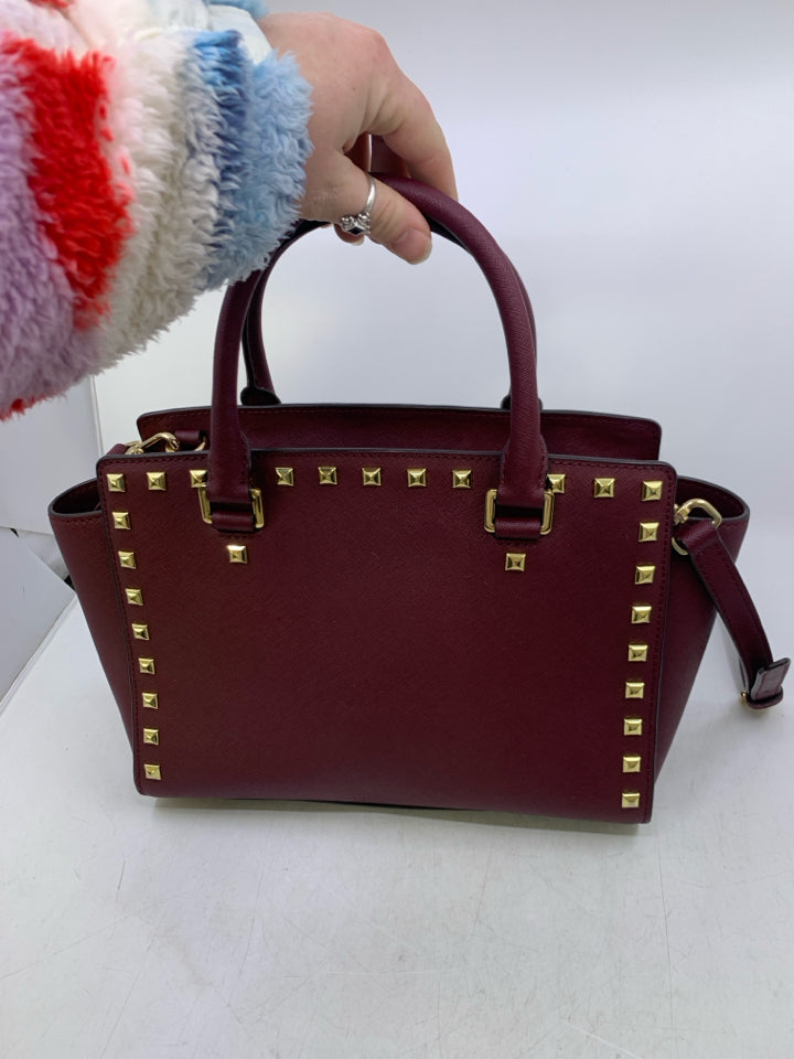 Michael Kors Medium Selma Studded Satchel *Minor Interior Pen Marks