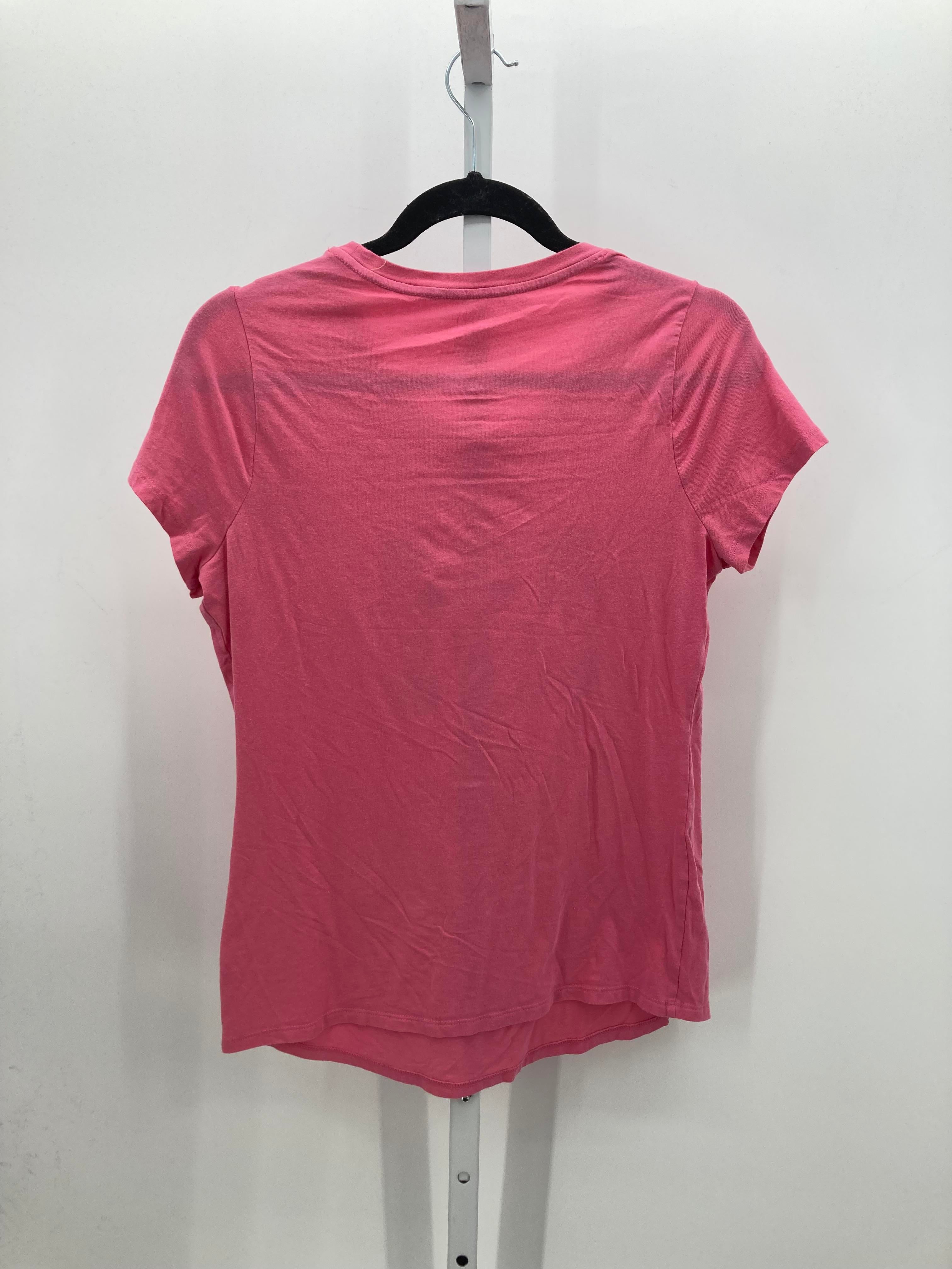Time and Tru Pink Size Medium Maternity Short Sleeve Shirt