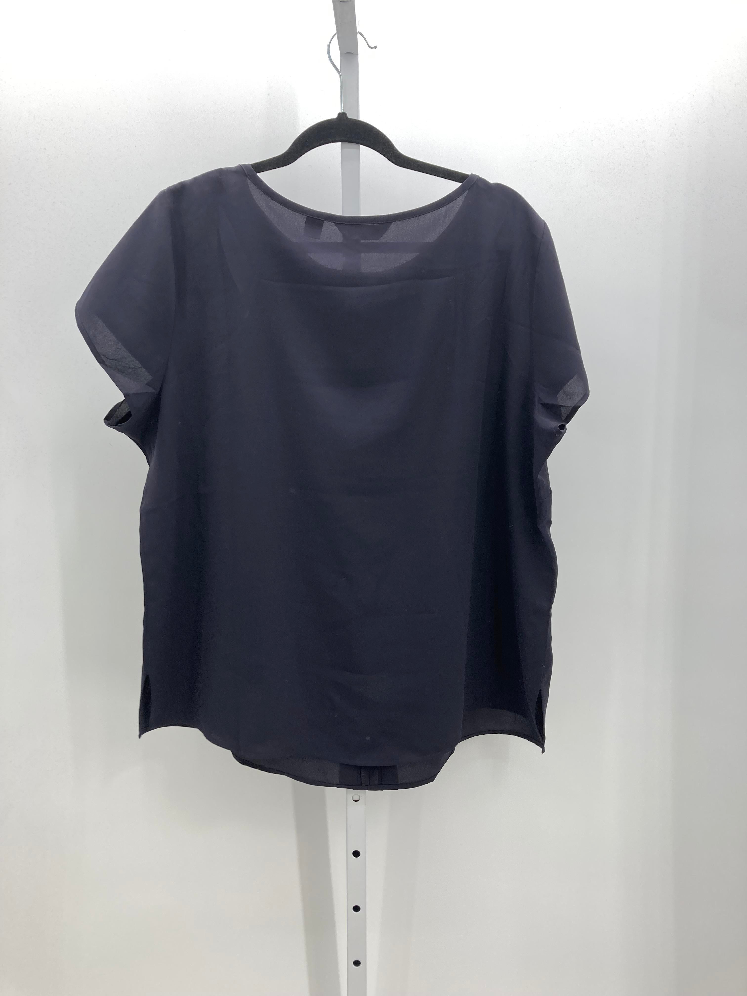 Lands End Size 18 W Womens Short Sleeve Shirt