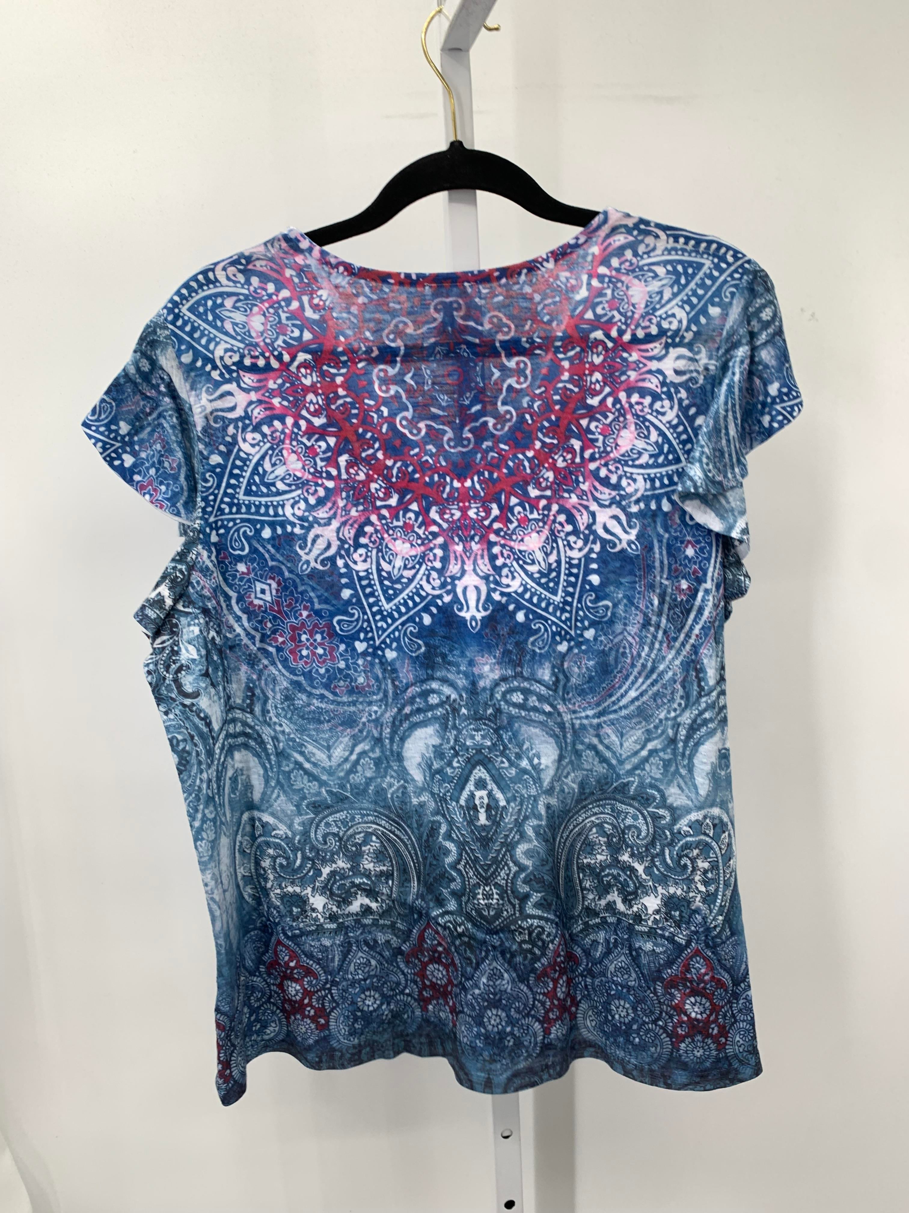 Time and Tru Size Large Misses Short Sleeve Shirt