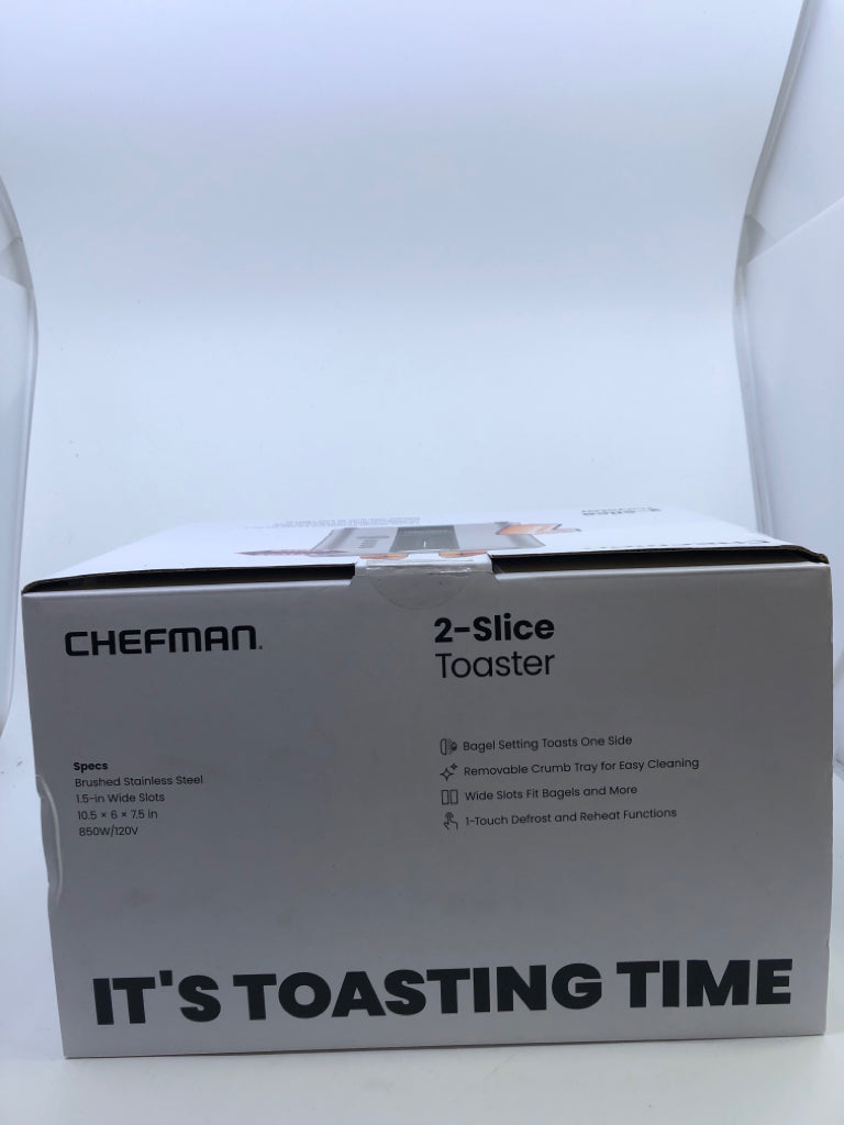 NIB CHEFMAN TOASTER.