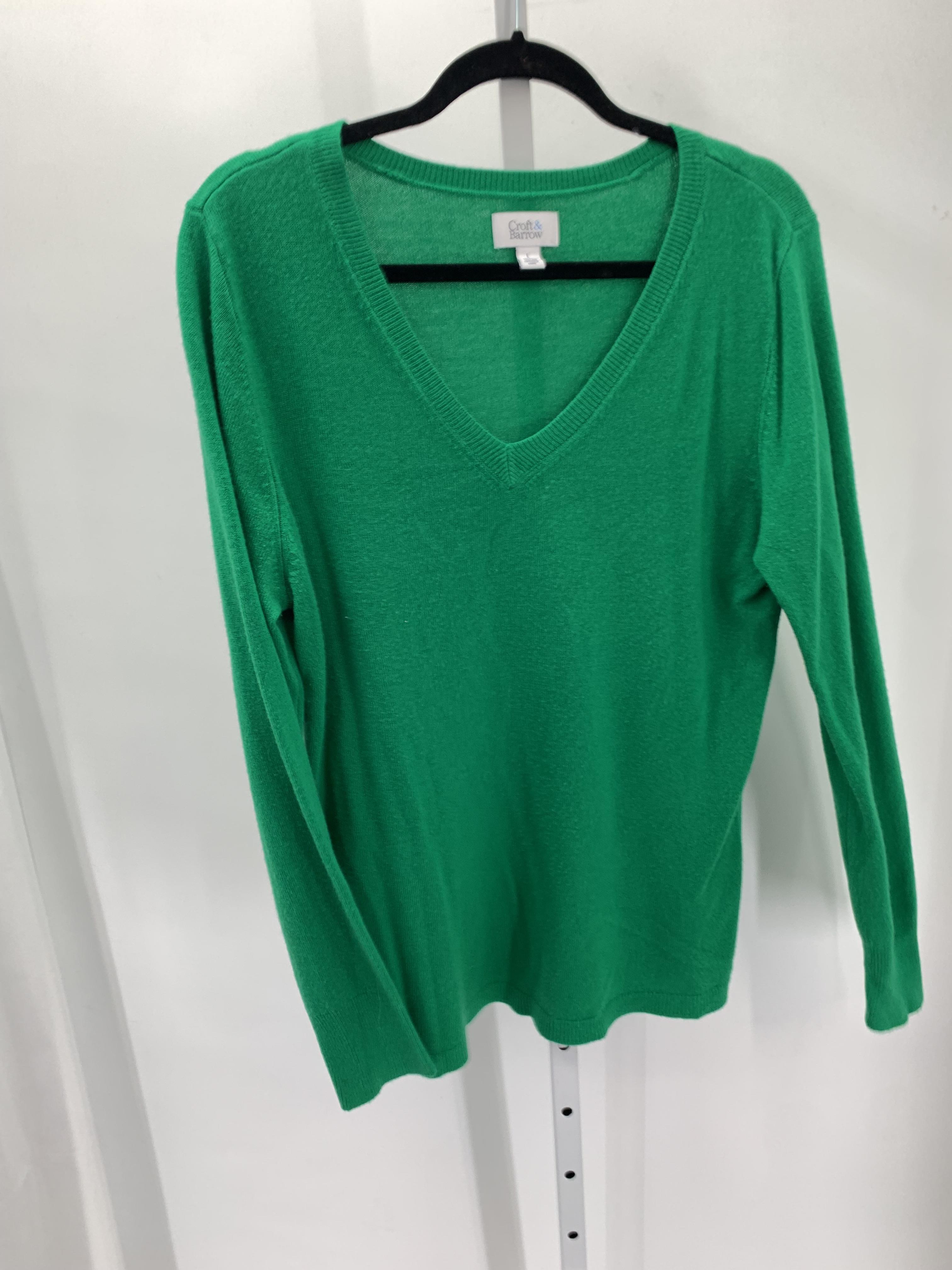 Croft & Barrow Size Large Misses Long Slv Sweater