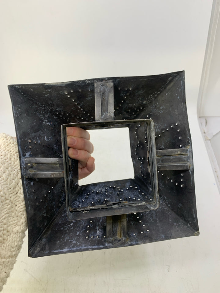 PUNCHED METAL ANGEL CANDLE SHADE