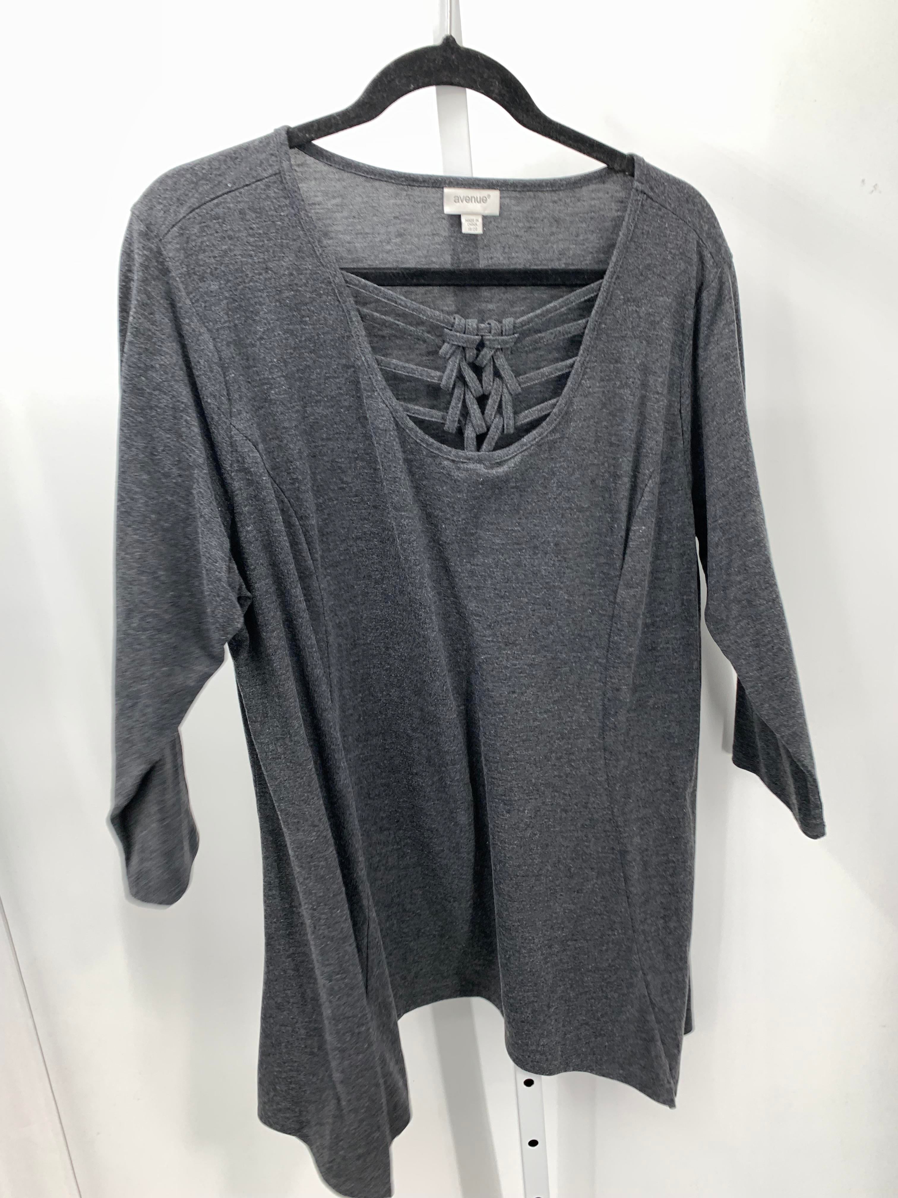 Avenue Size 18/20 W Womens 3/4 Sleeve Shirt