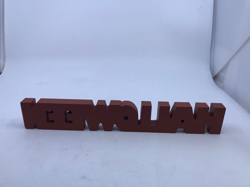 HALLOWEEN CUTOUT BLOCK SIGN.