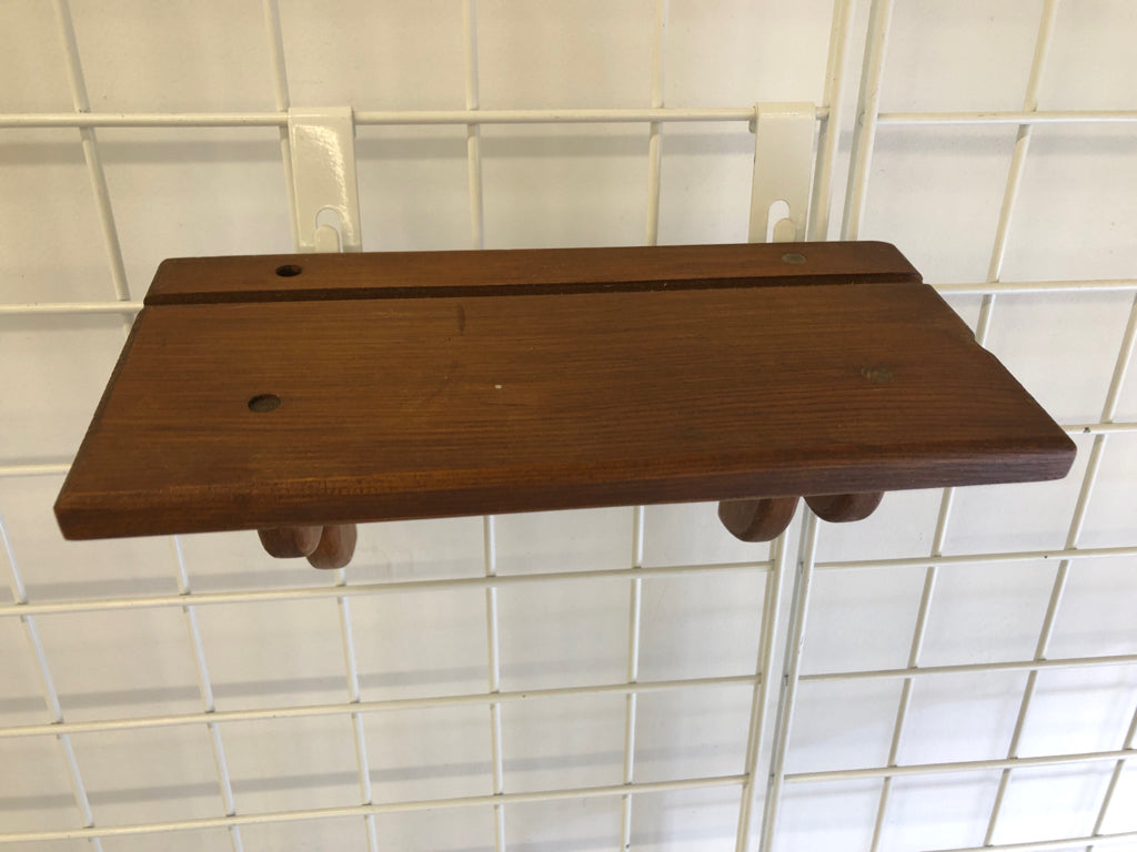 SMALL WOOD WALL SHELF.