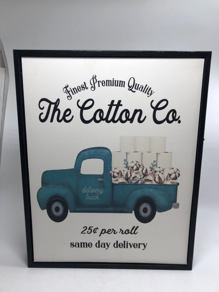 THE COTTON CO FRAMED WALL-ART.