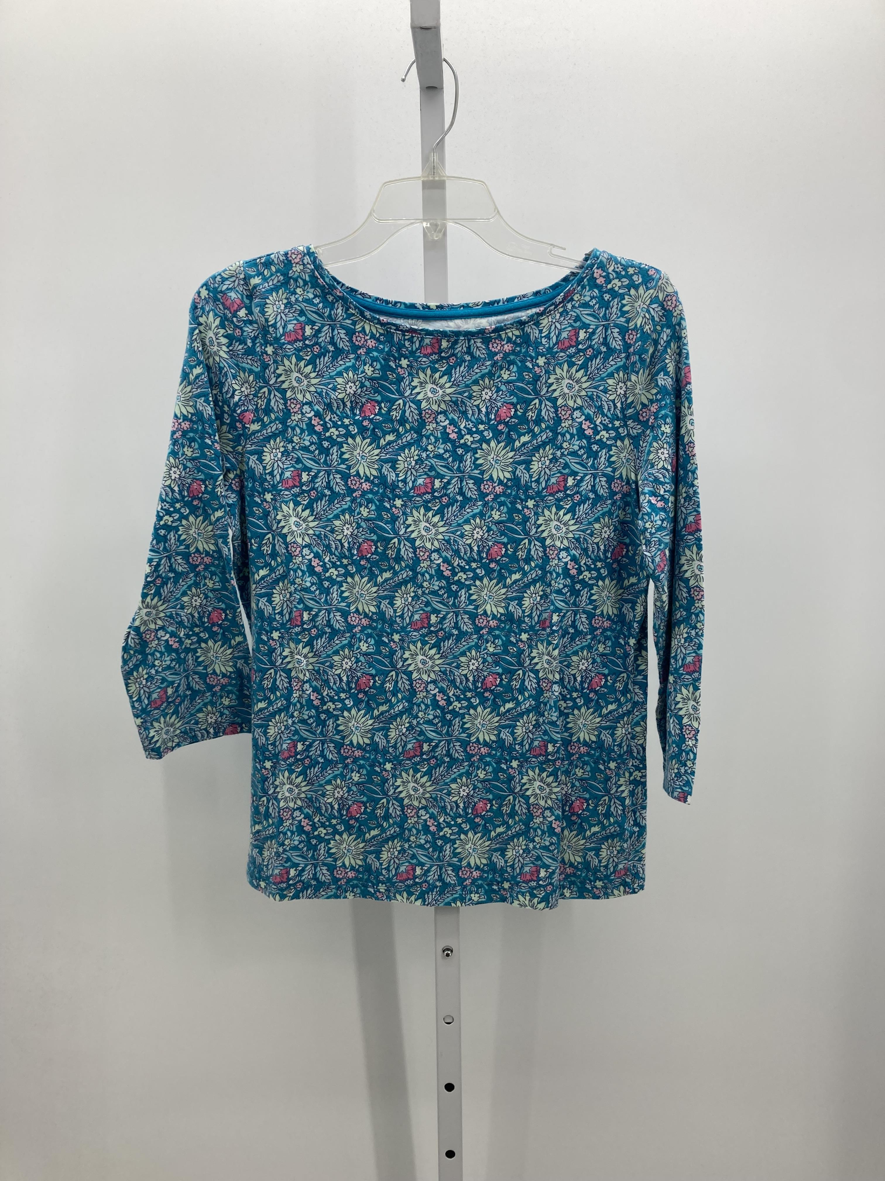 Talbots Size Medium Misses 3/4 Sleeve Shirt