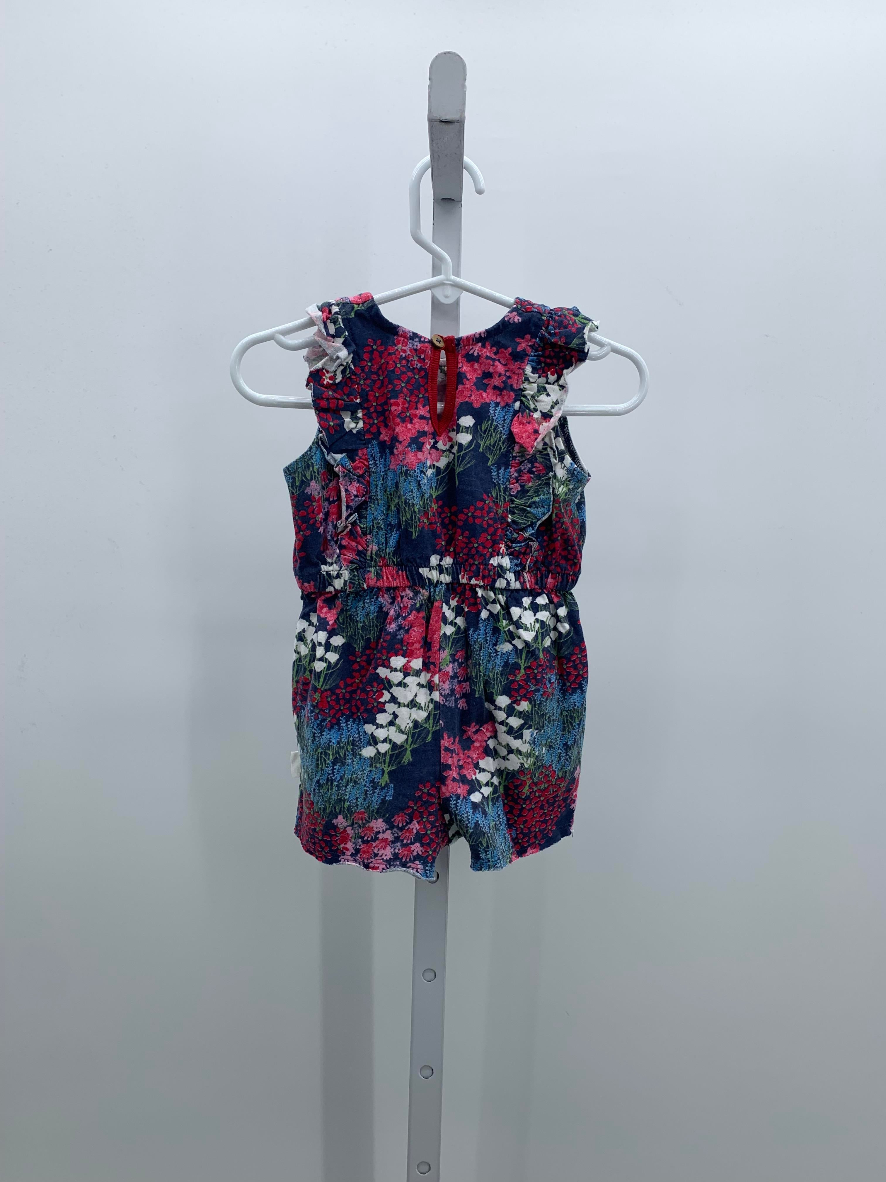 Burt's Bees Size 6-8 Girls Short Slv. Romper