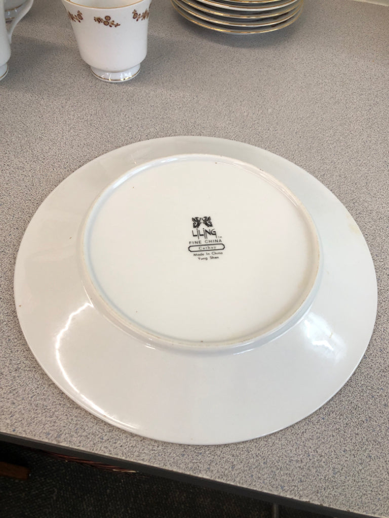 24PC FALL FLORAL CHINA SET - LILING - SRV FOR 6.