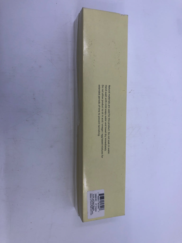 NIB SILVER CLEAR BUBBLE GLASS CHEESE KNIFE.