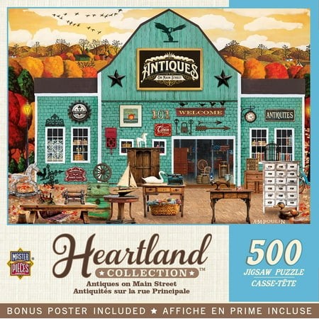 MasterPieces 500 Piece Jigsaw Puzzle - Antiques on Main Street - 15 X21 -
