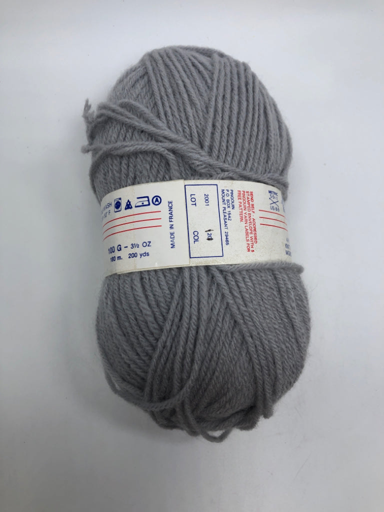 PINGUIN GREY YARN.