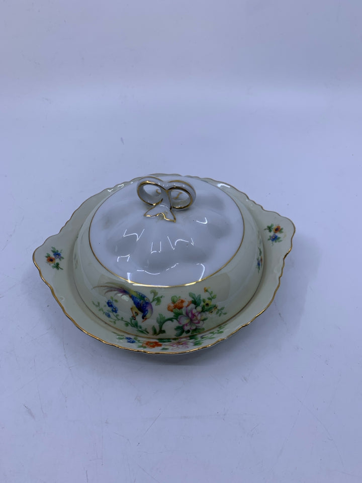 VTG COVERED BUTTER/ CHEESE SERVER- HEINRICH & CO SELB.
