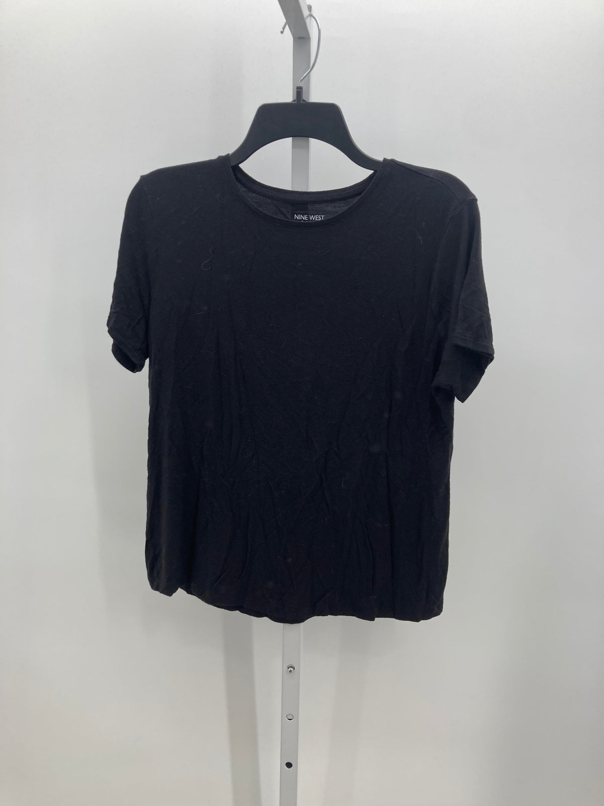 Nine West Size Large Misses Short Sleeve Shirt