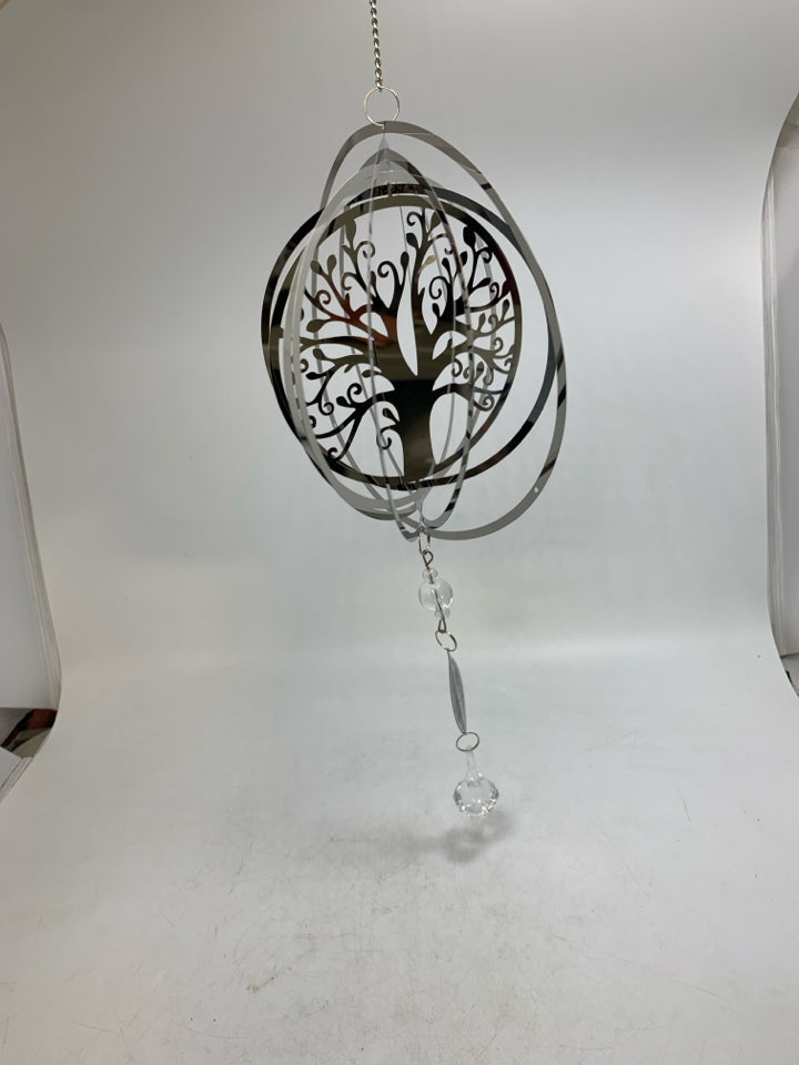 LIGHT WEIGHT SPINNING TREE OF LIFE PORCH HANGING MOBILE.