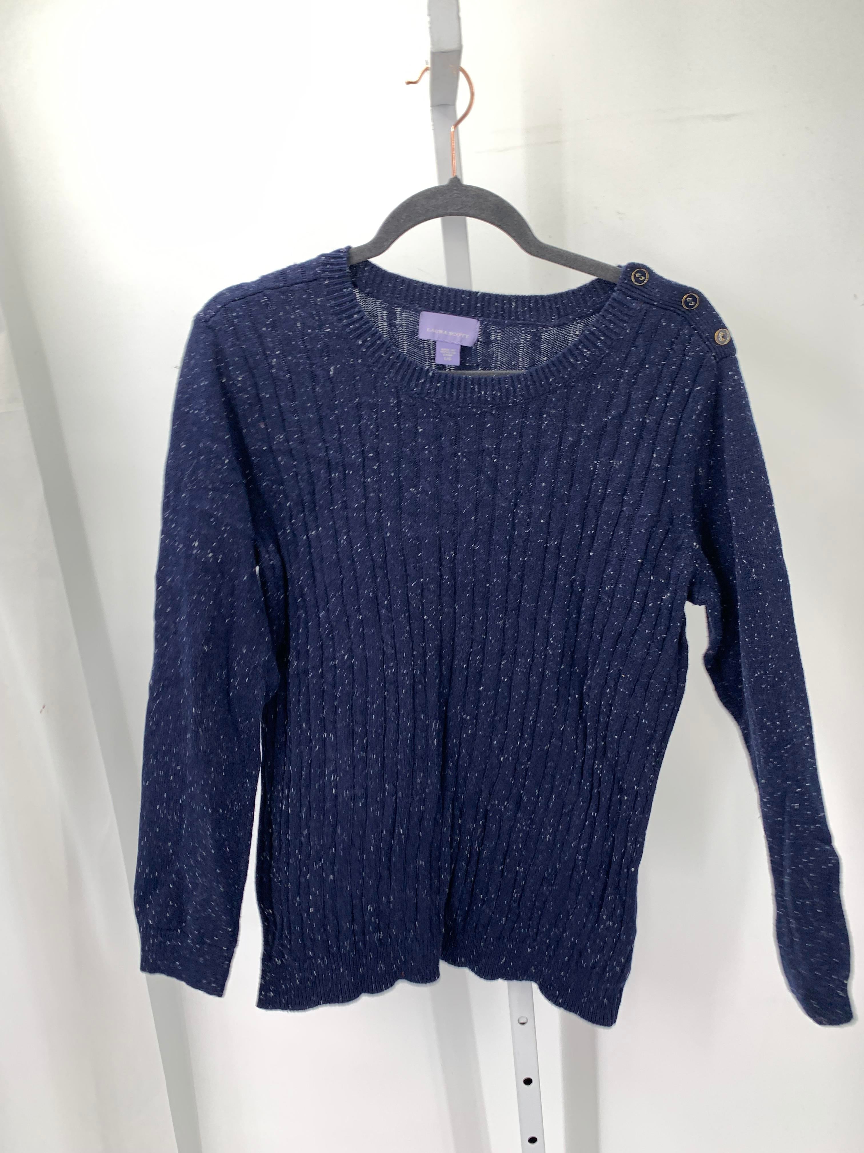 Laura Scott Size Large Misses Long Slv Sweater