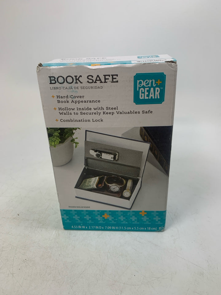 NIB PEN + GEAR BOOK SAFE.