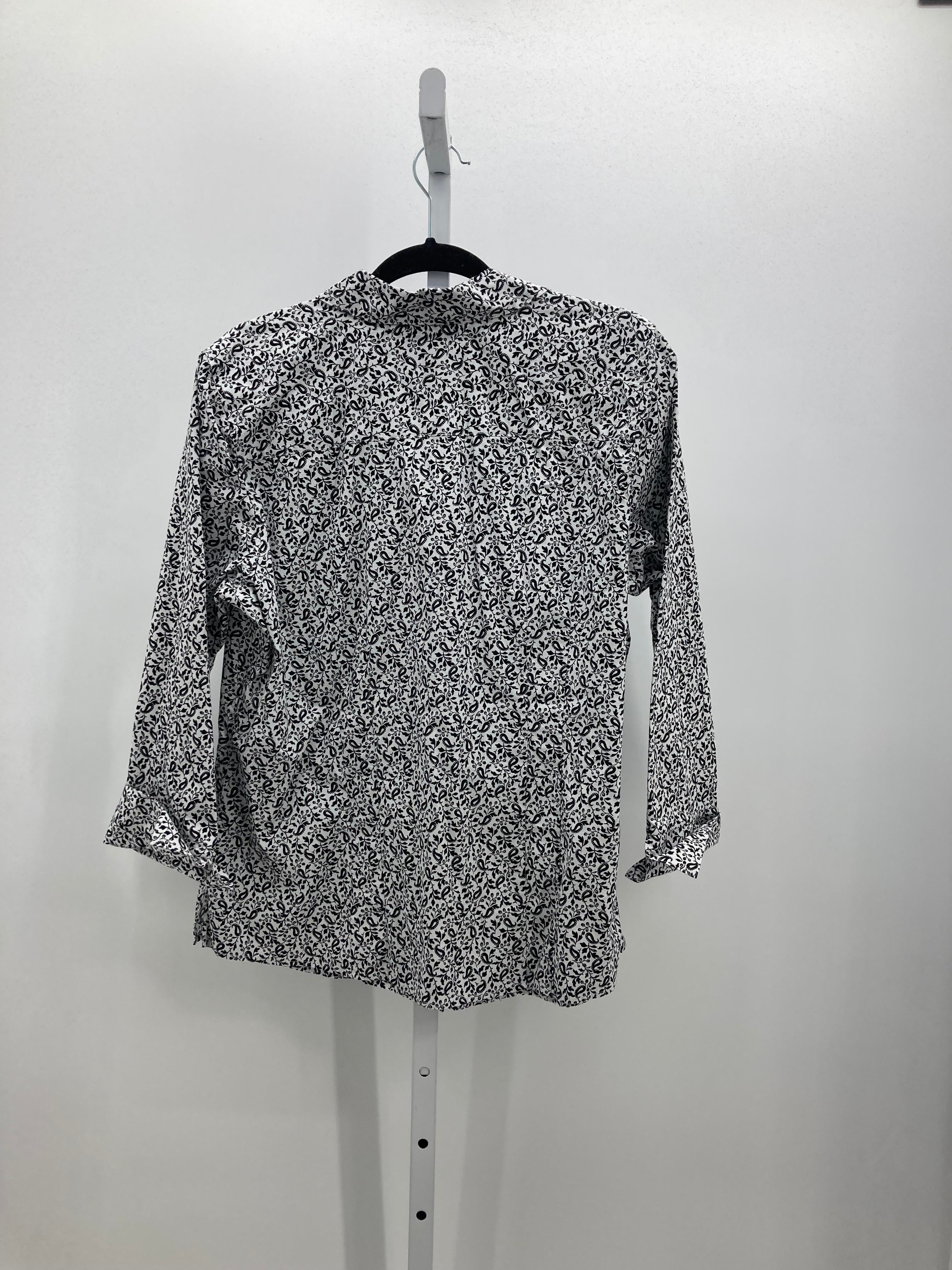 Croft & Barrow Size Large Misses 3/4 Sleeve Shirt