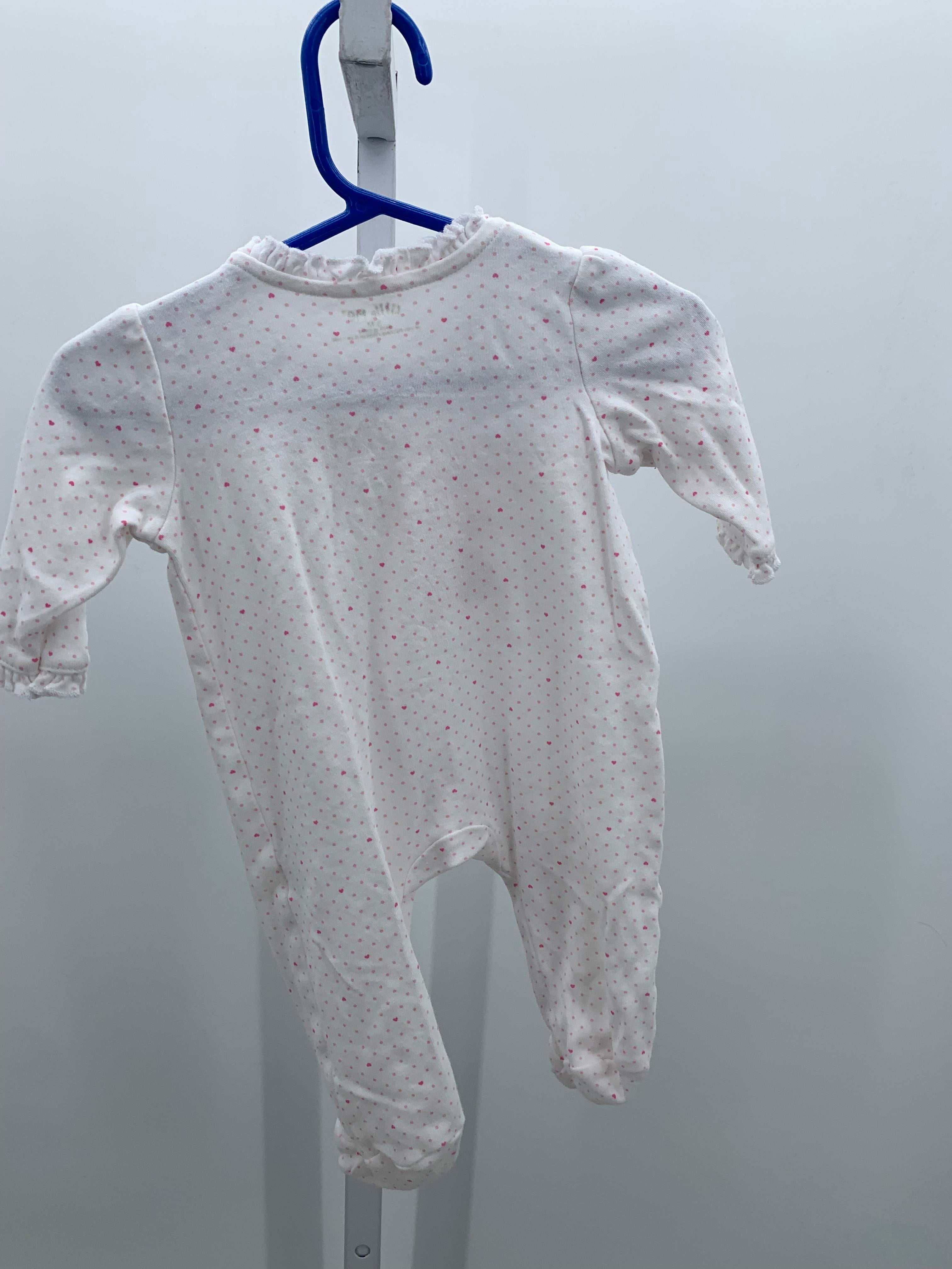 Little Me Size 3 Months Girls Long Slv. Romper