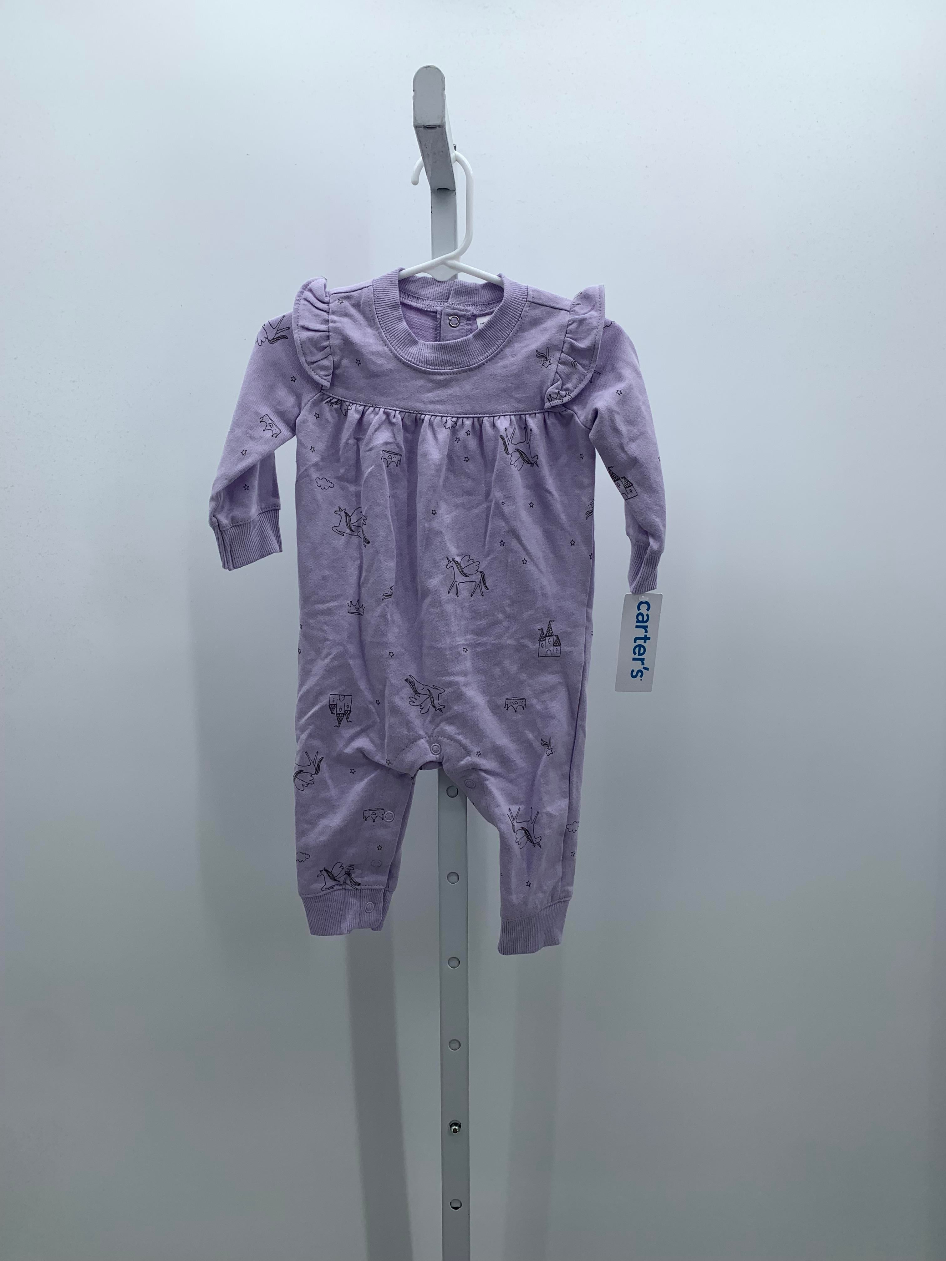 Carters Size 6 Months Girls Long Slv. Romper