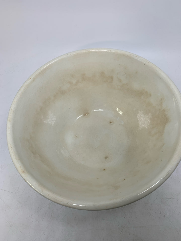 VTG BLUE STRIPED MIXING BOWL.