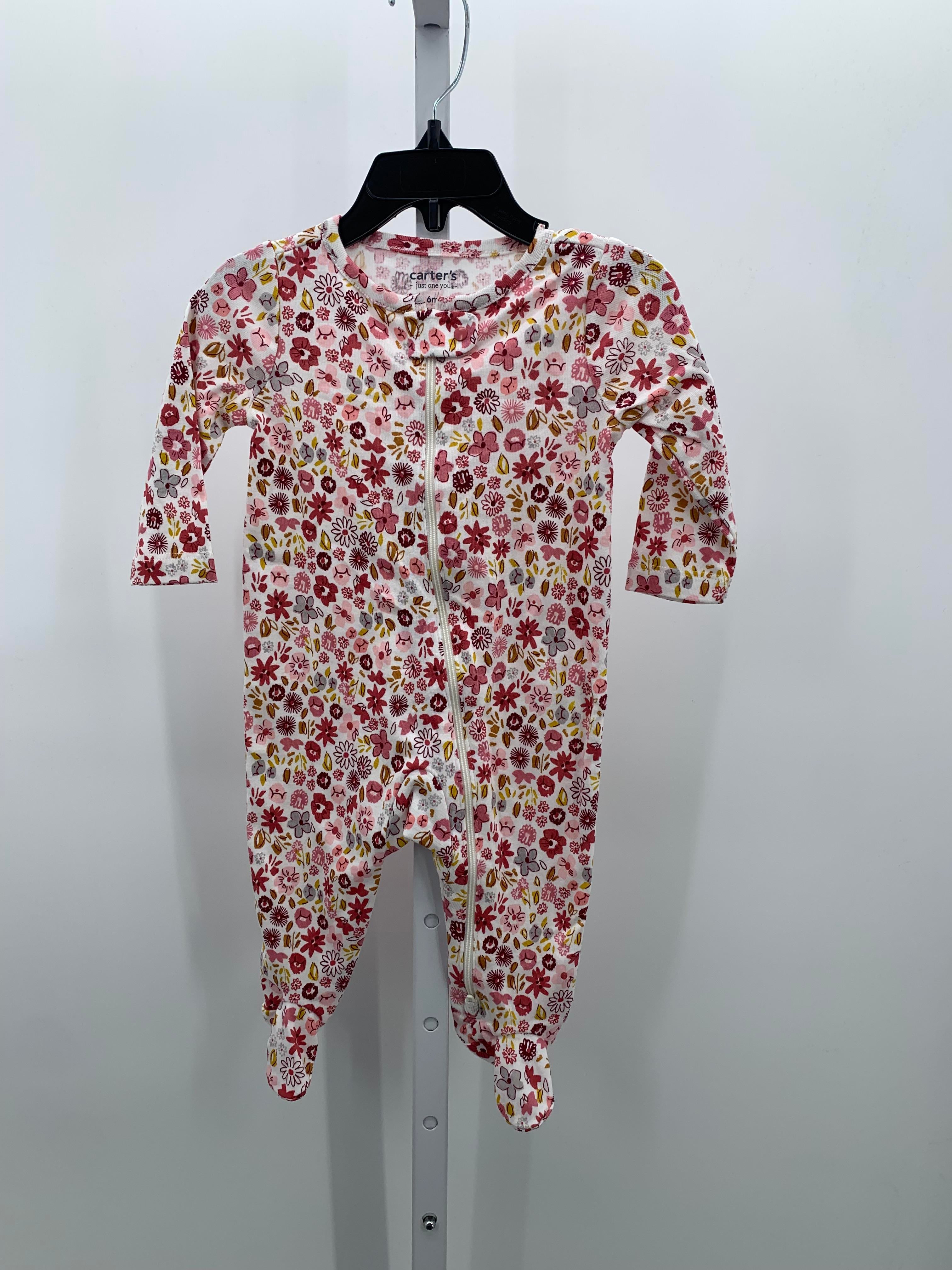 Carters Size 6 Months Girls Long Slv. Romper