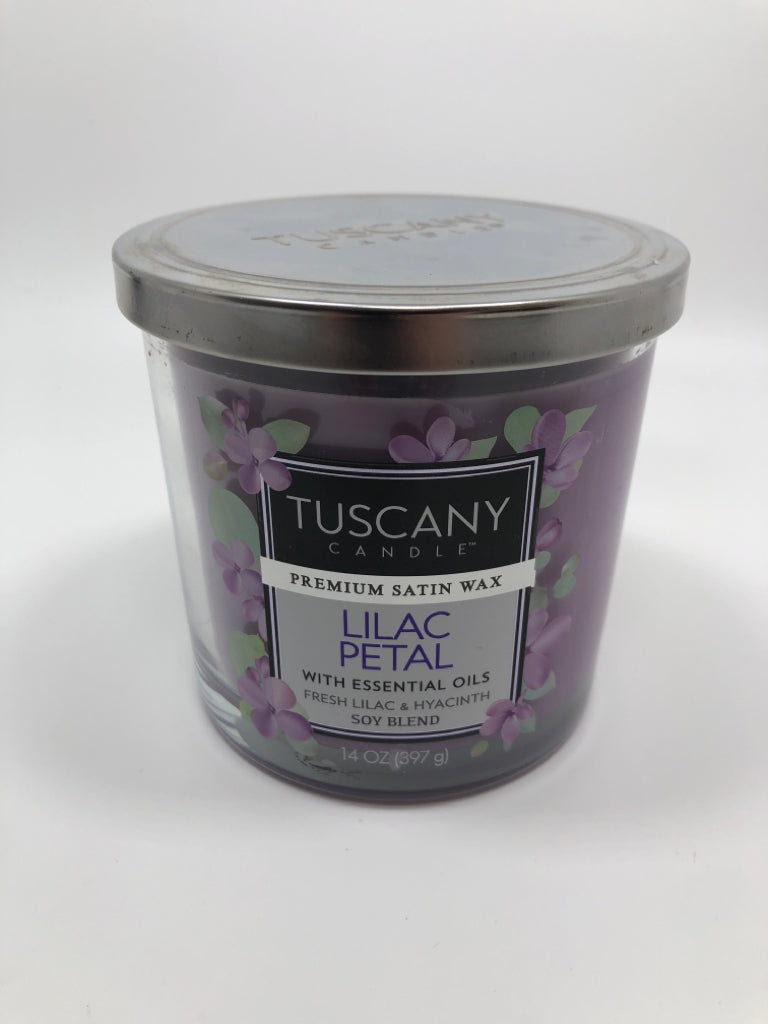 3 WICK LILAC ROSE CANDLE.