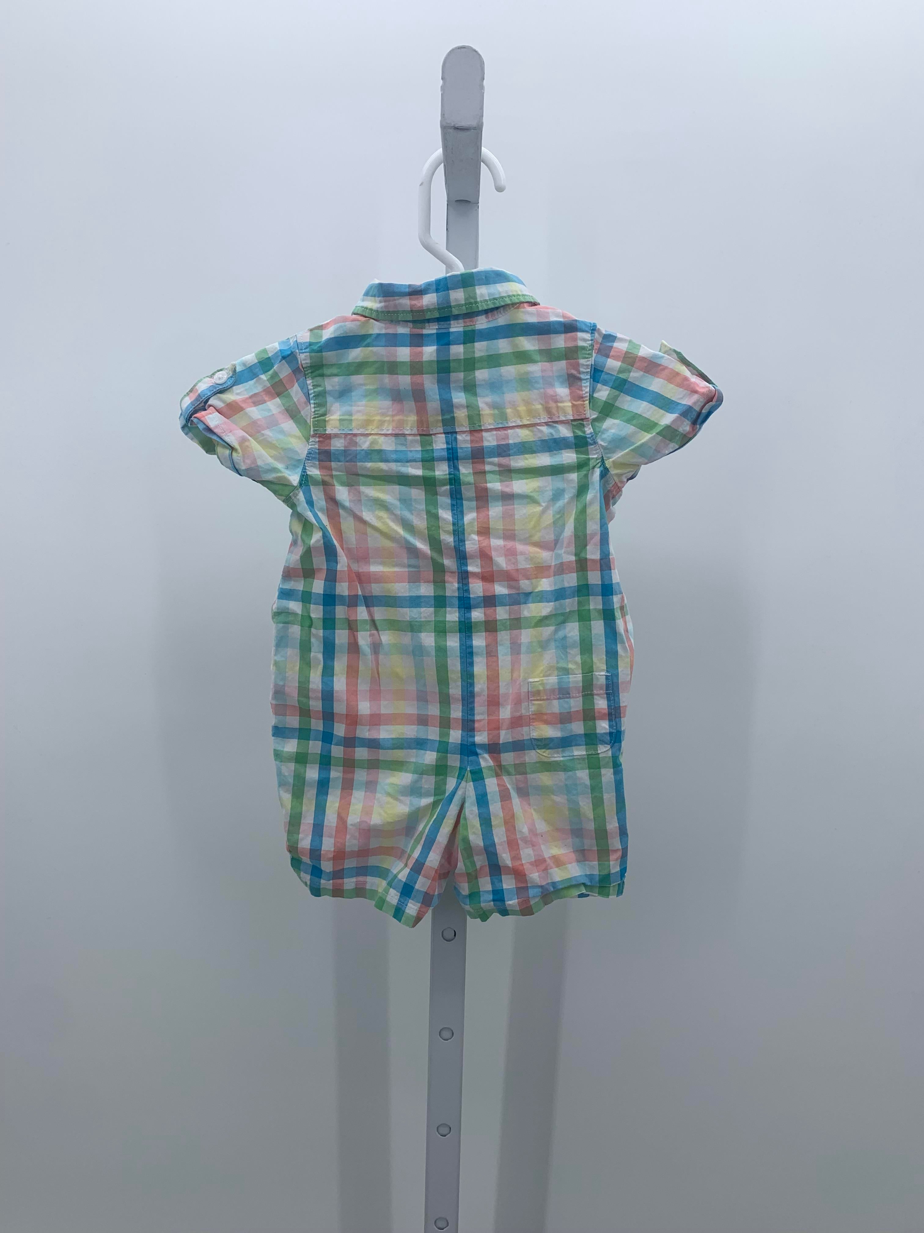 PLAID BTNS SHORTS