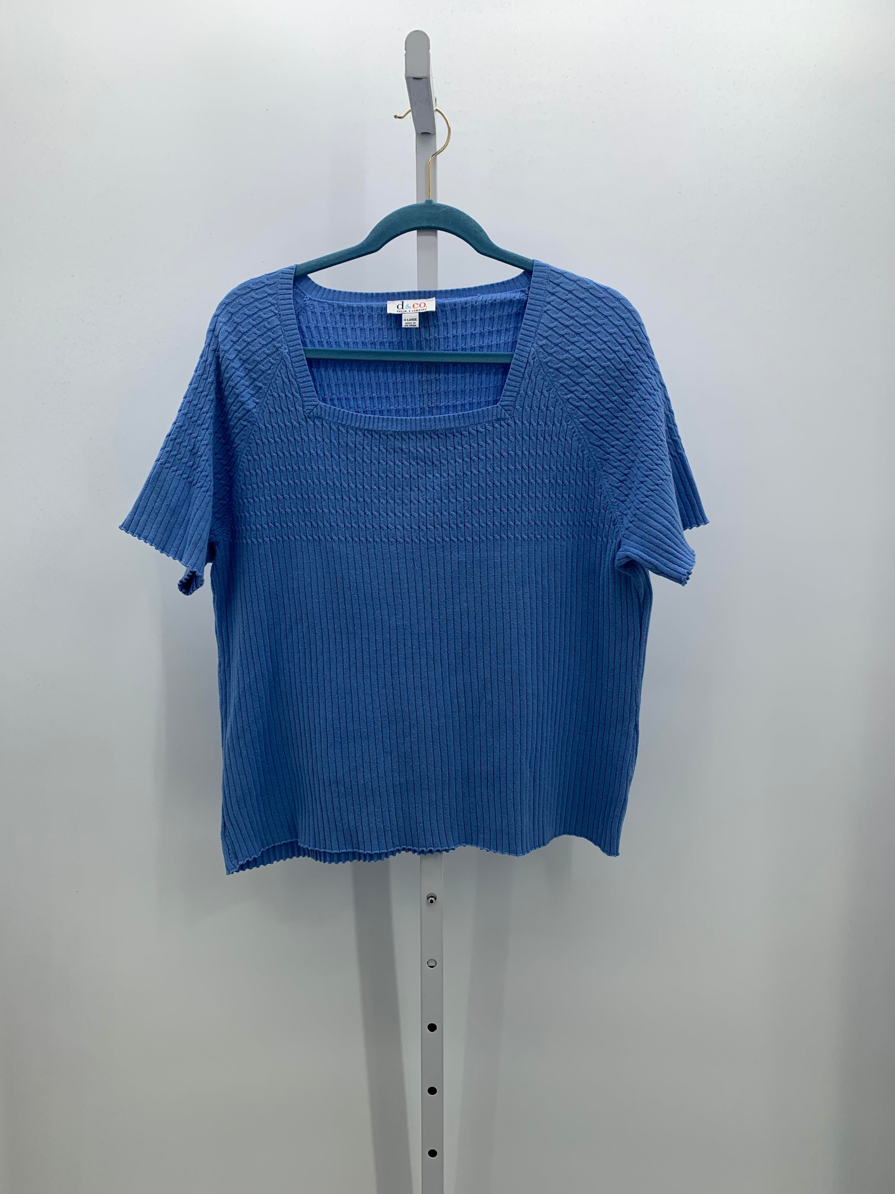 d & co. Size Extra Large Misses Short Slv Sweater