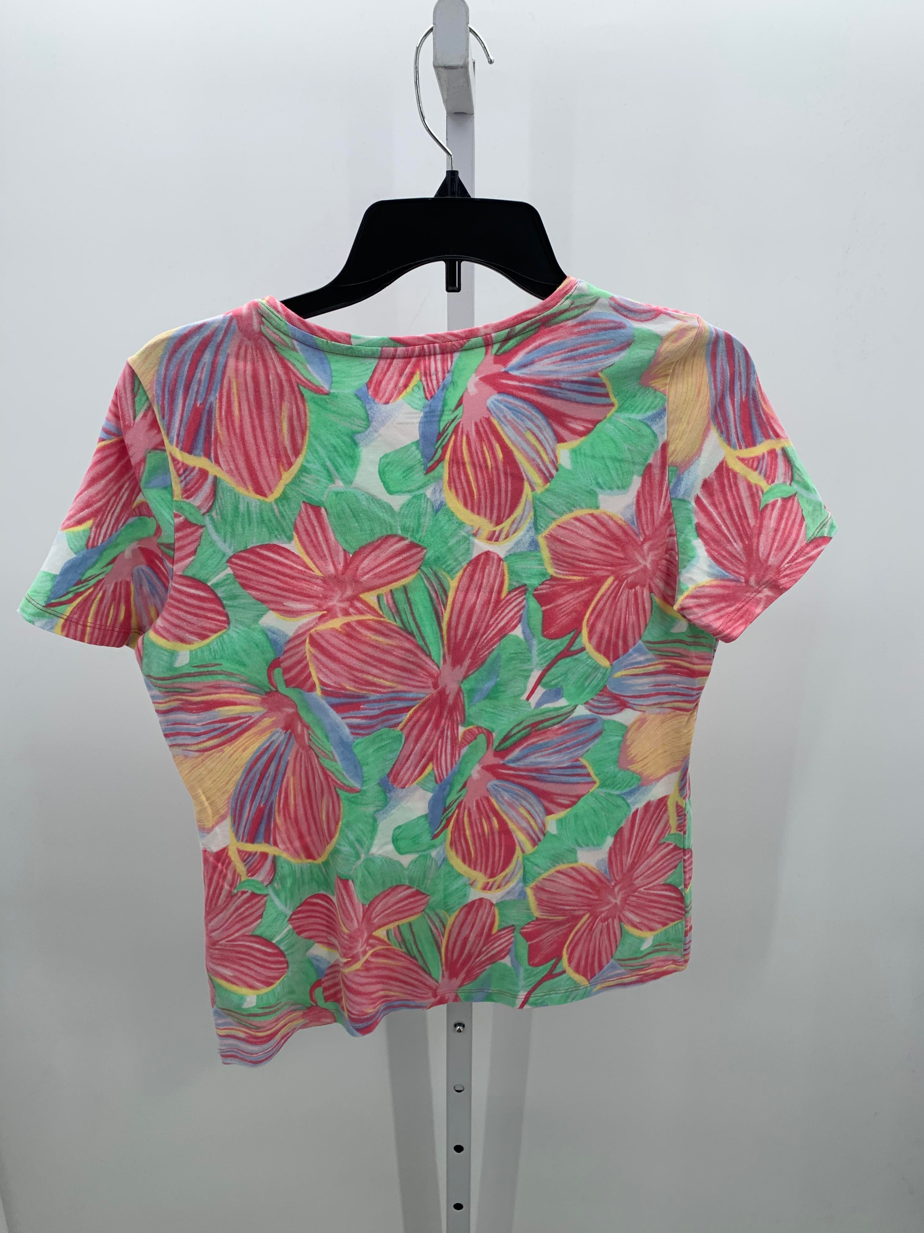 Talbots Size Medium Petite Petite Short Sleeve Shirt