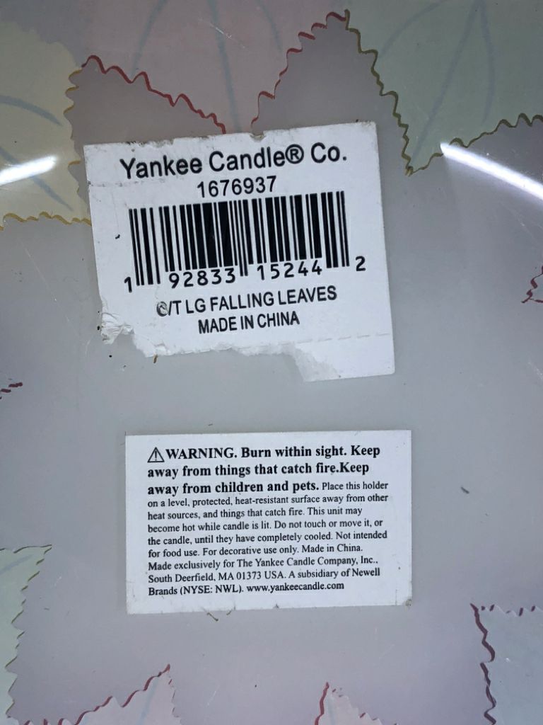 2PC FALL LEAVES CANDLE SET.