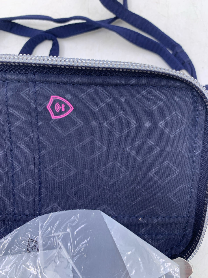 Vera Bradley RFID All In One Crossbody in Classic Navy- New With Tags