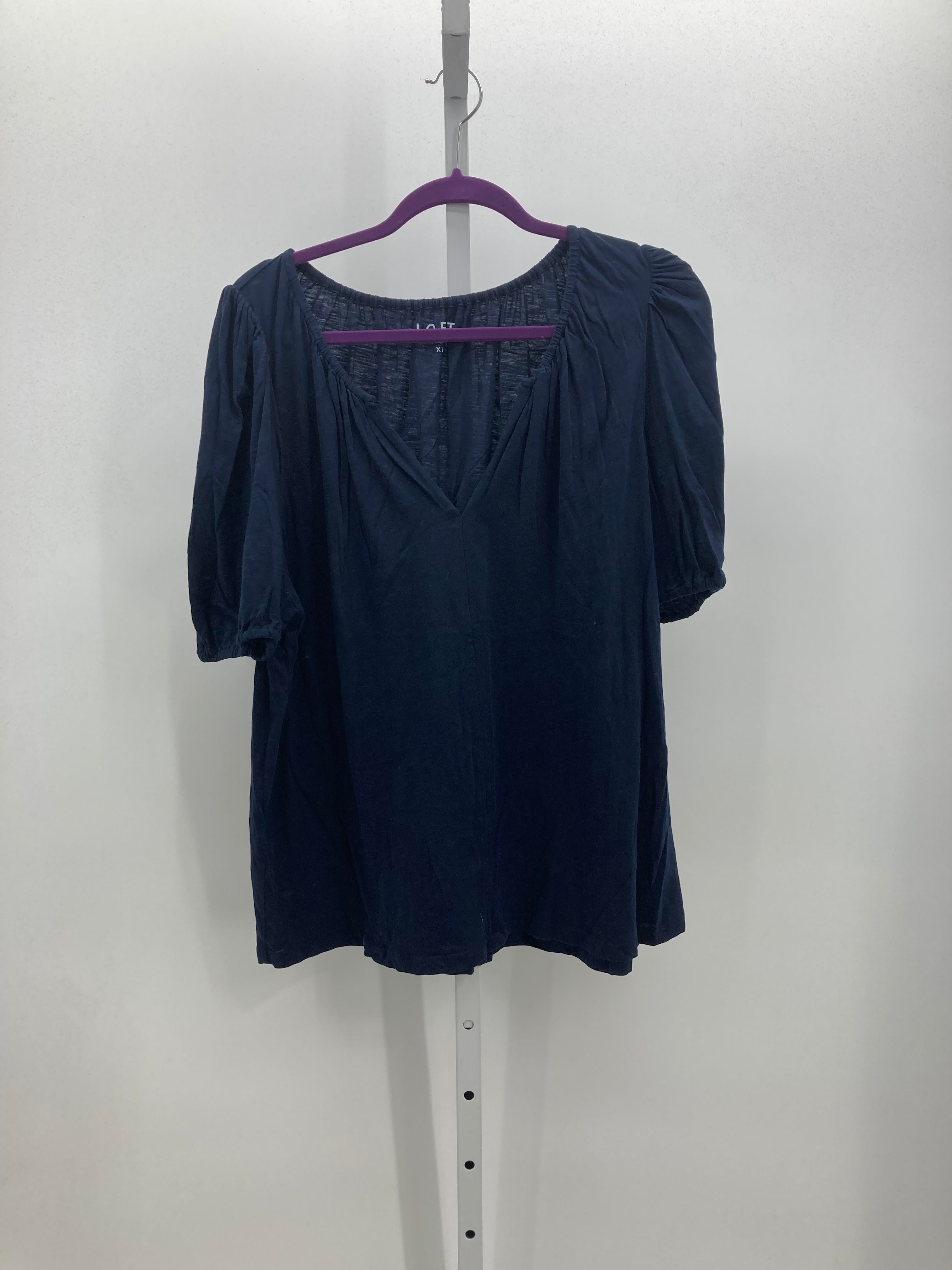 Loft Size Extra Large Misses Short Sleeve Shirt