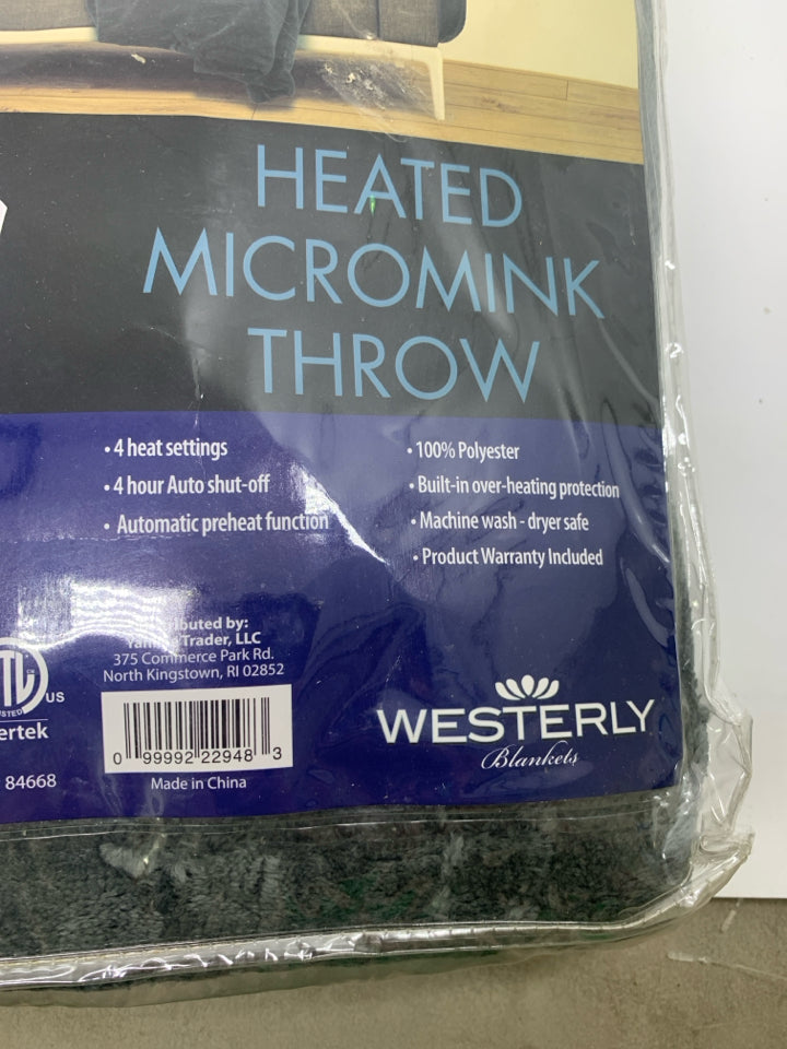 NIP WESTERLY HEATED MICROMINK THROW.