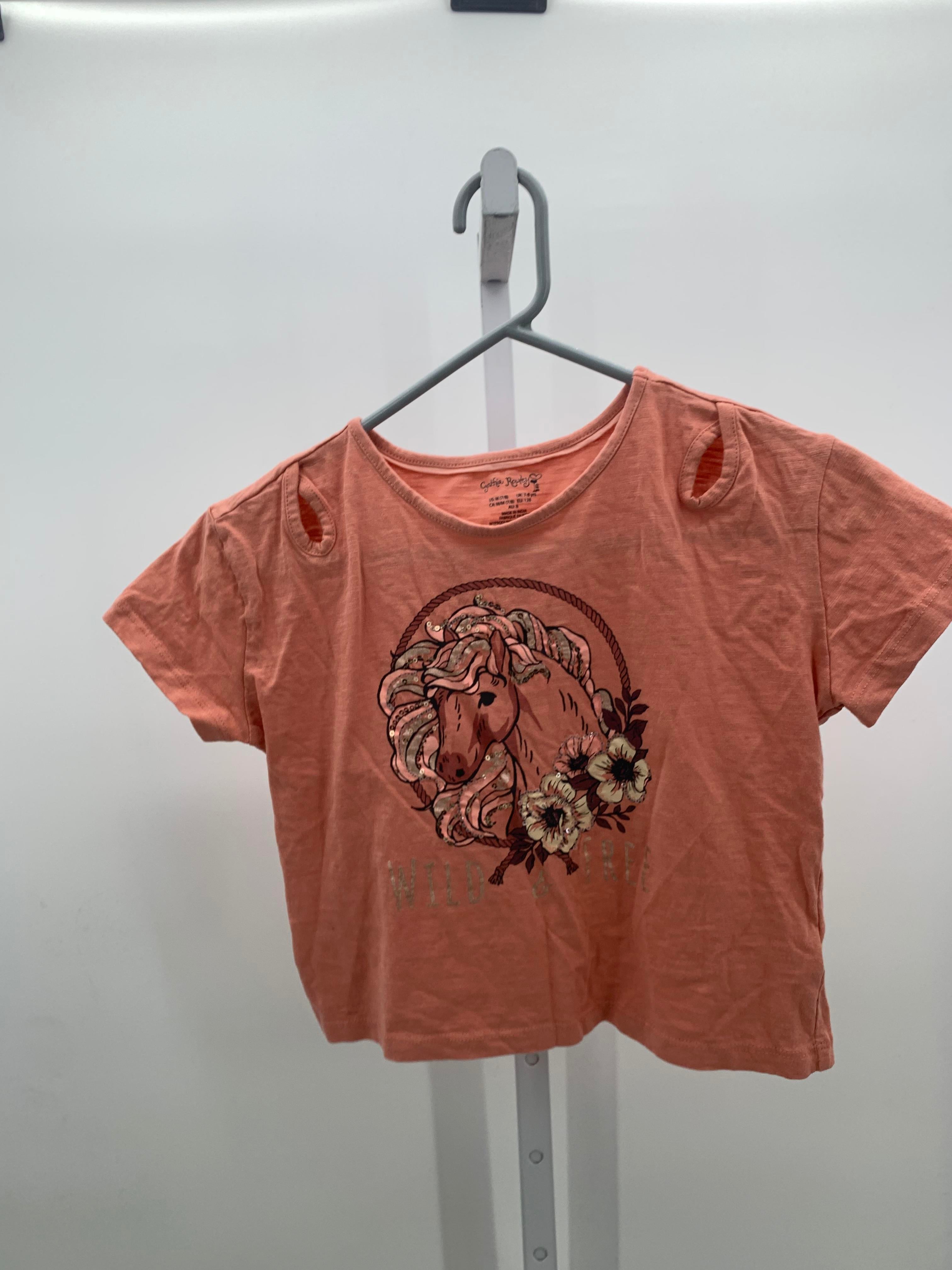 Cynthia Rowley Size 7-8 Girls Short Sleeve Shirt