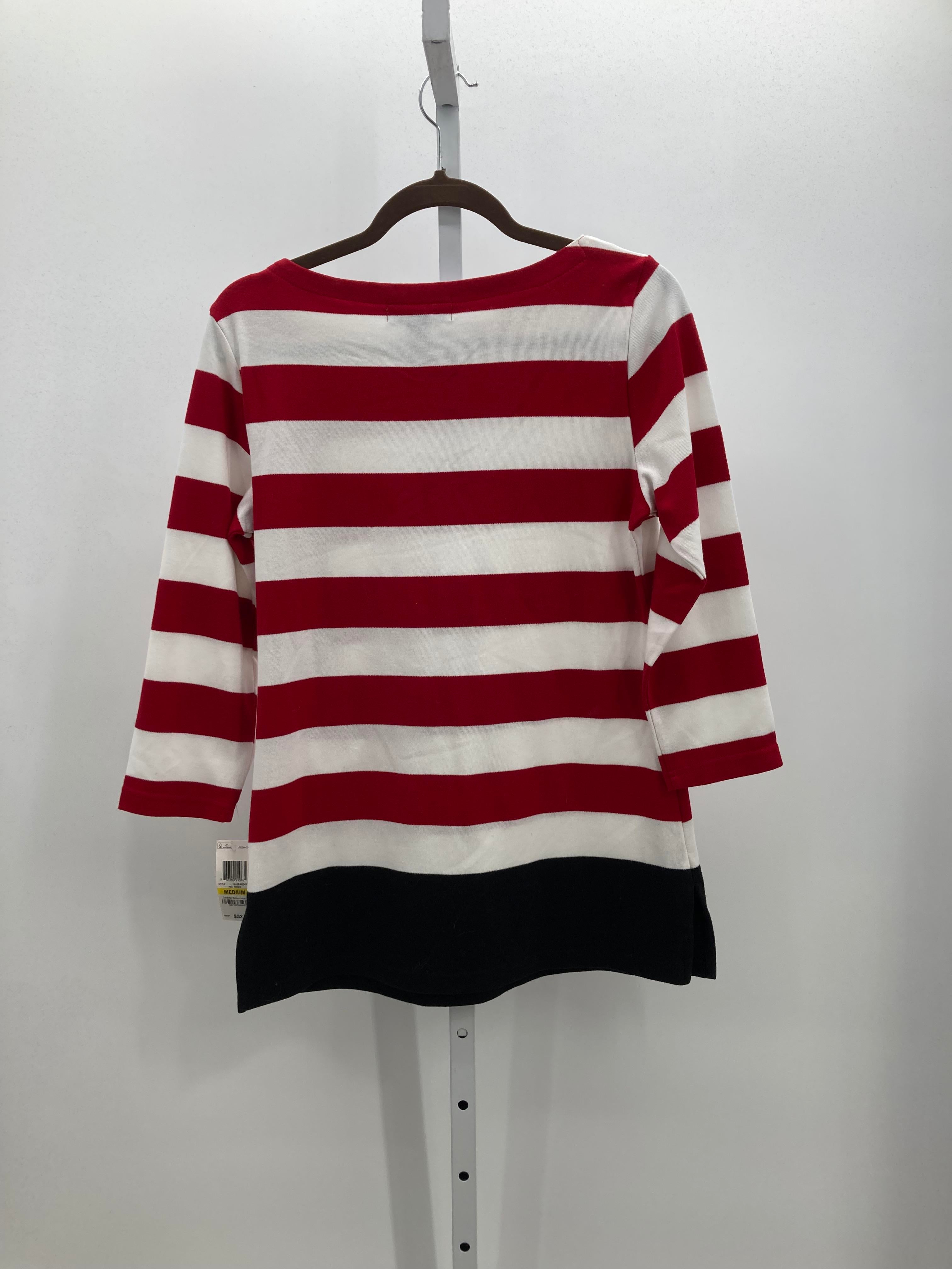 Karen Scott Size Medium Misses 3/4 Sleeve Shirt