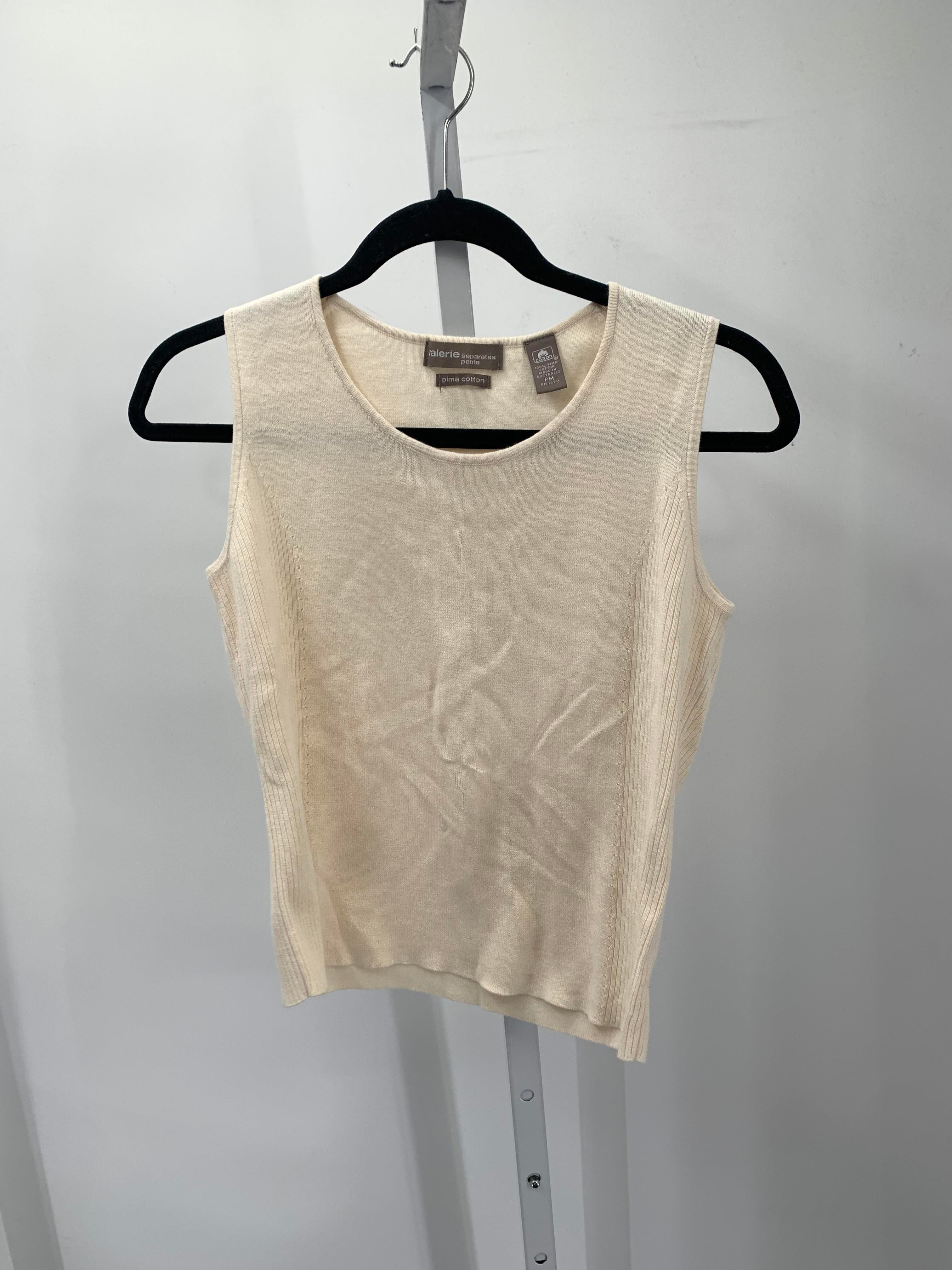 Size Medium Petite Petite Sleeveless Sweater
