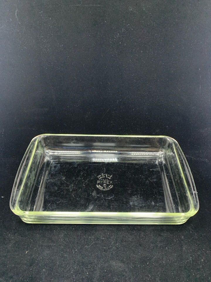 PYREX GLASS BAKING DISH.
