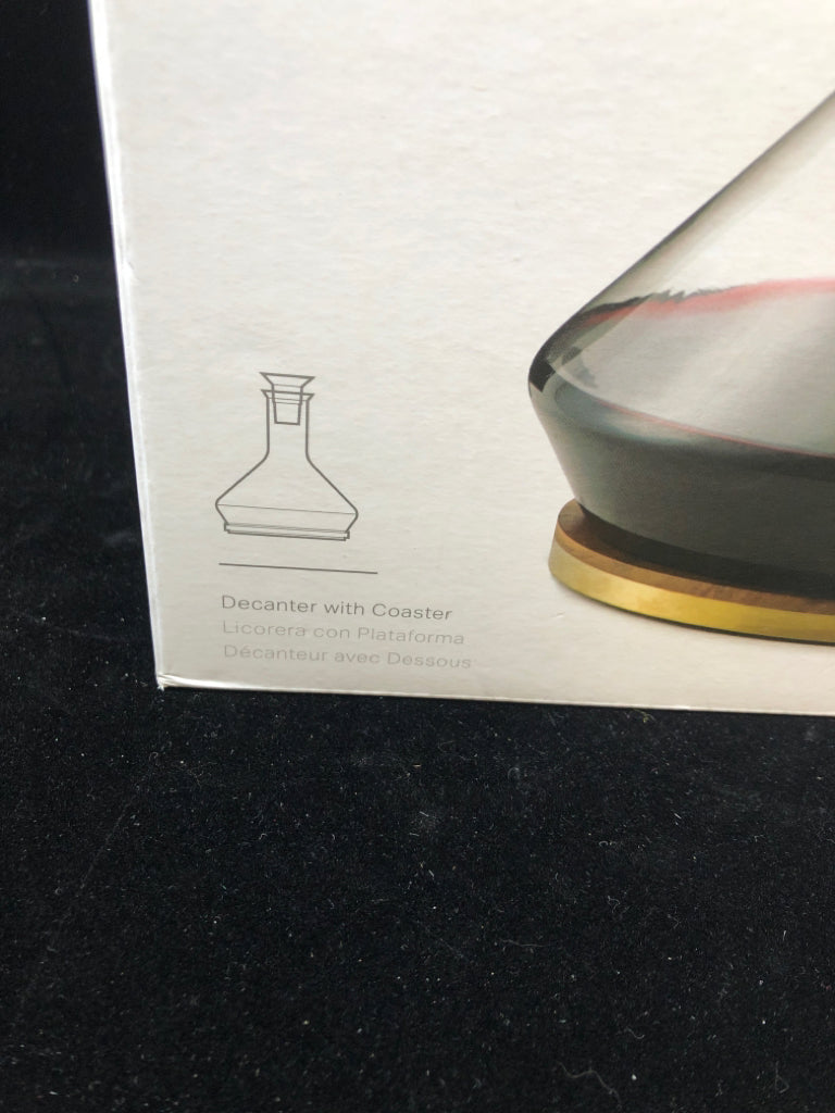 NIB RBT DECANTER W/COASTER.