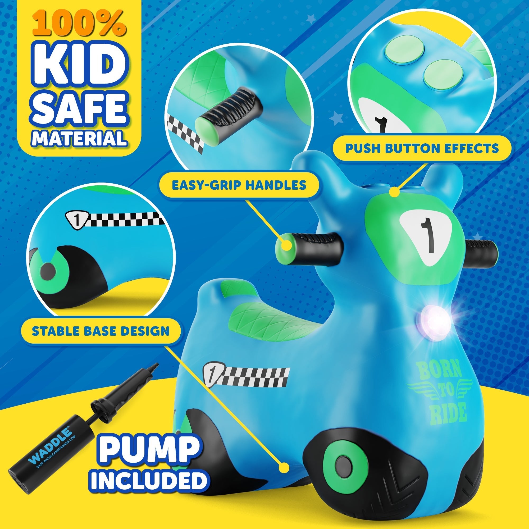New - Waddle Zoomer Scooter Hopper